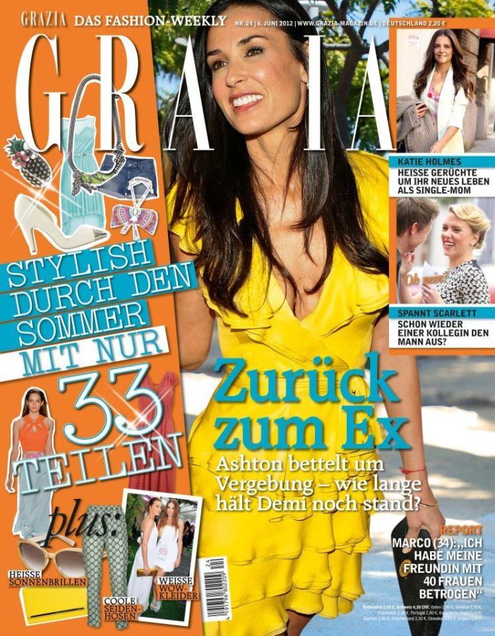 GRAZIA GERMANY magazine side cover 6 June 2012