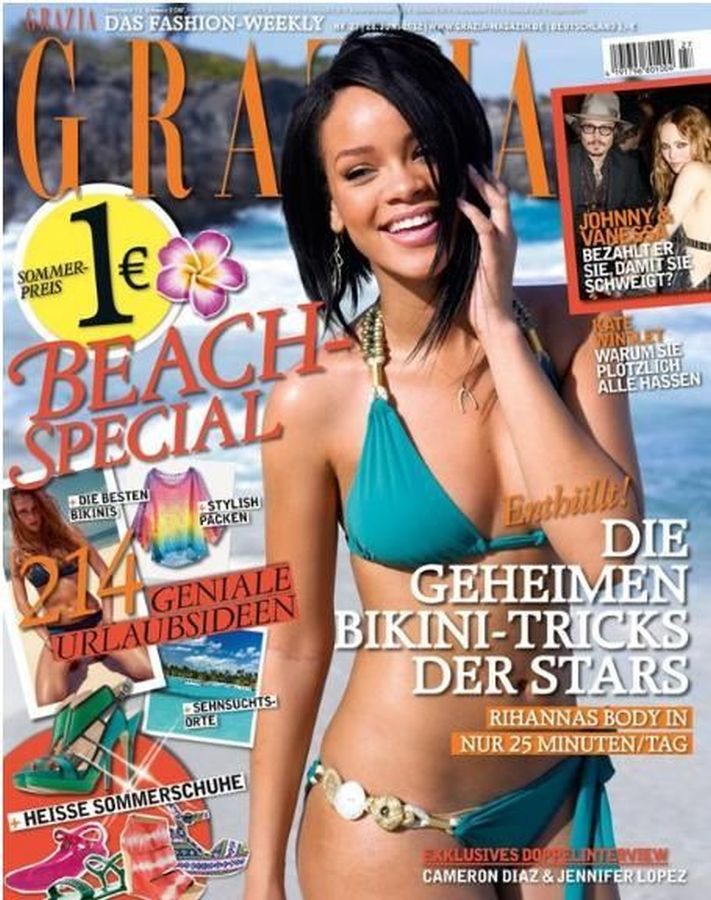 GRAZIA GERMANY magazine side cover 28 June 2012