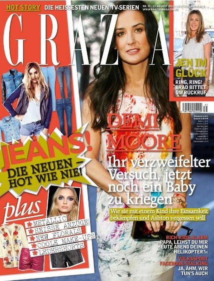 GRAZIA GERMANY magazine side cover 23 August 2012