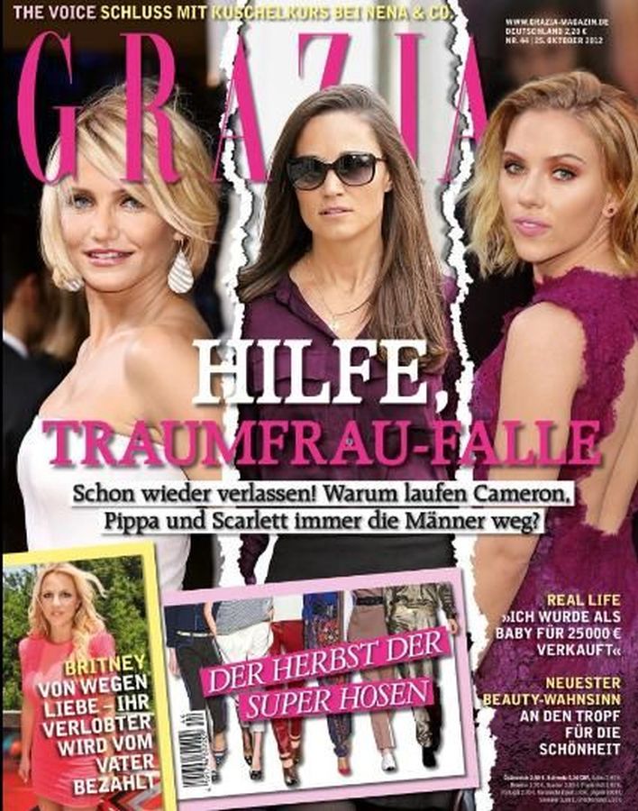 GRAZIA GERMANY magazine side cover 25 October 2012