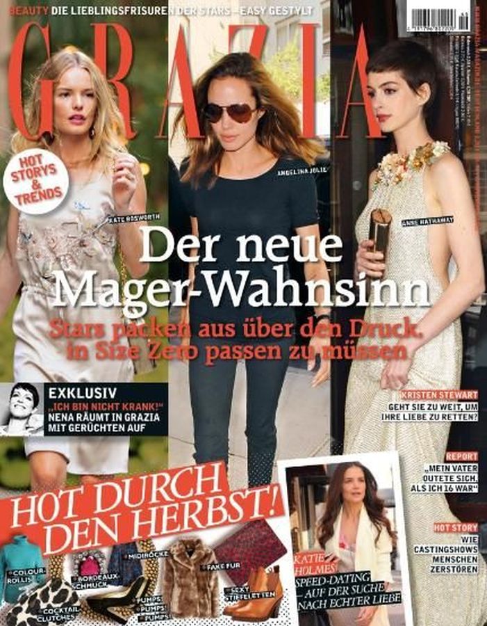 GRAZIA GERMANY magazine side cover 8 November 2012