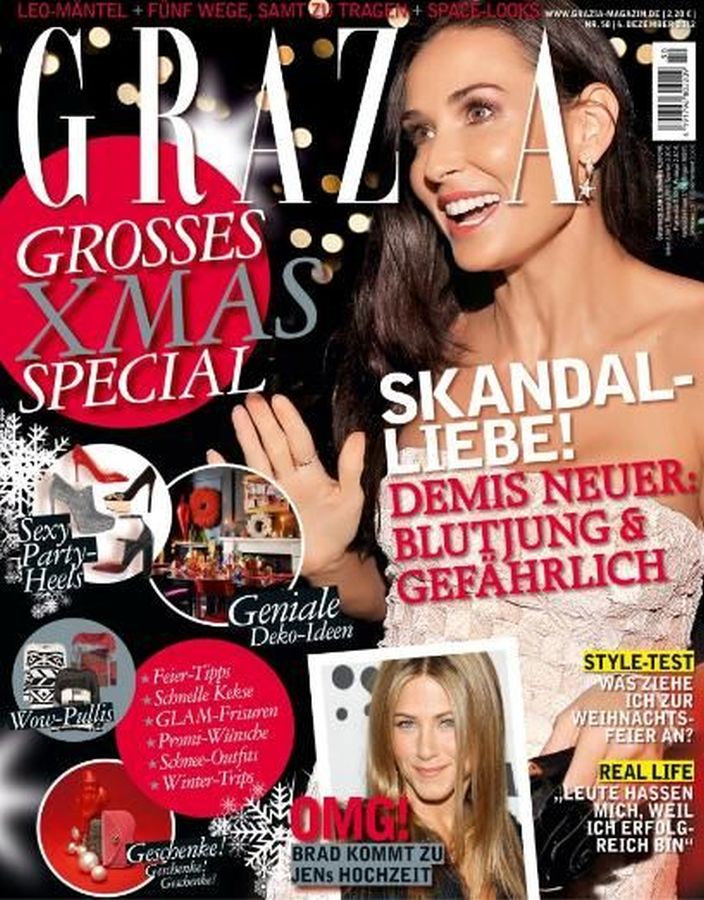 GRAZIA GERMANY magazine side cover 6 December 2012