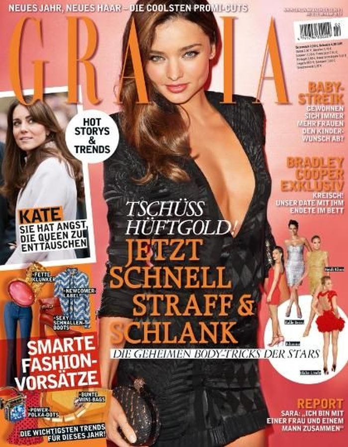 GRAZIA GERMANY magazine side cover 2 January 2013