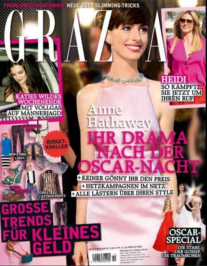 GRAZIA GERMANY magazine side cover 28 February 2013