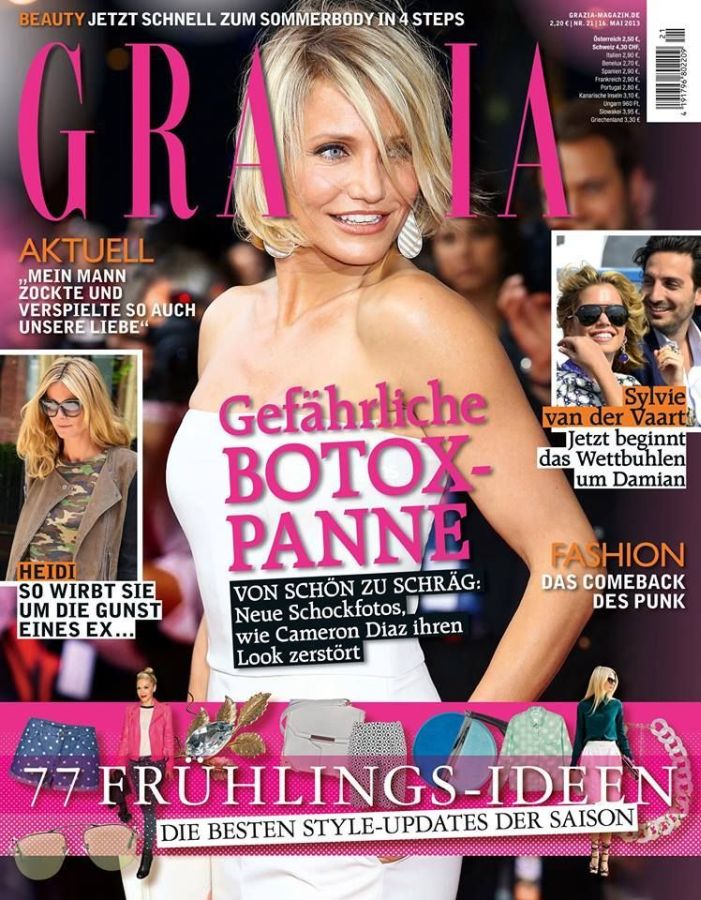GRAZIA GERMANY magazine side cover 16 May 2013