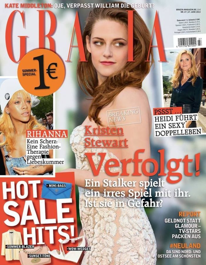 GRAZIA GERMANY magazine side cover 27 June 2013