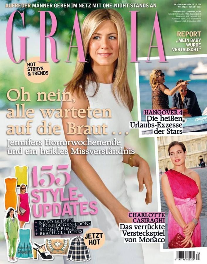 GRAZIA GERMANY magazine side cover 15 August 2013