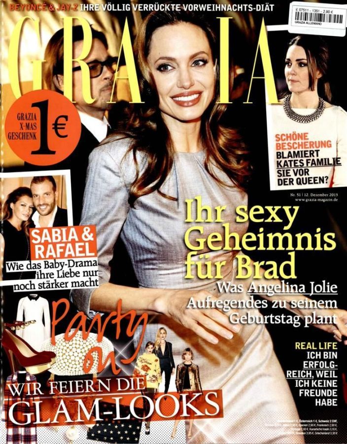 GRAZIA GERMANY magazine side cover 12 December 2013