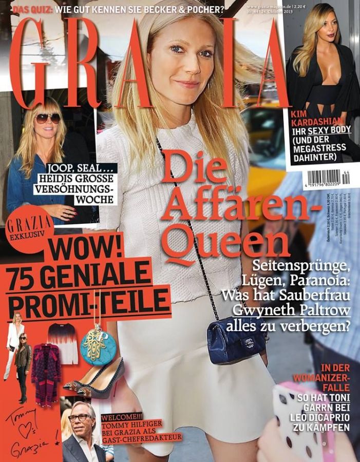 GRAZIA GERMANY magazine side cover 24 October 2014