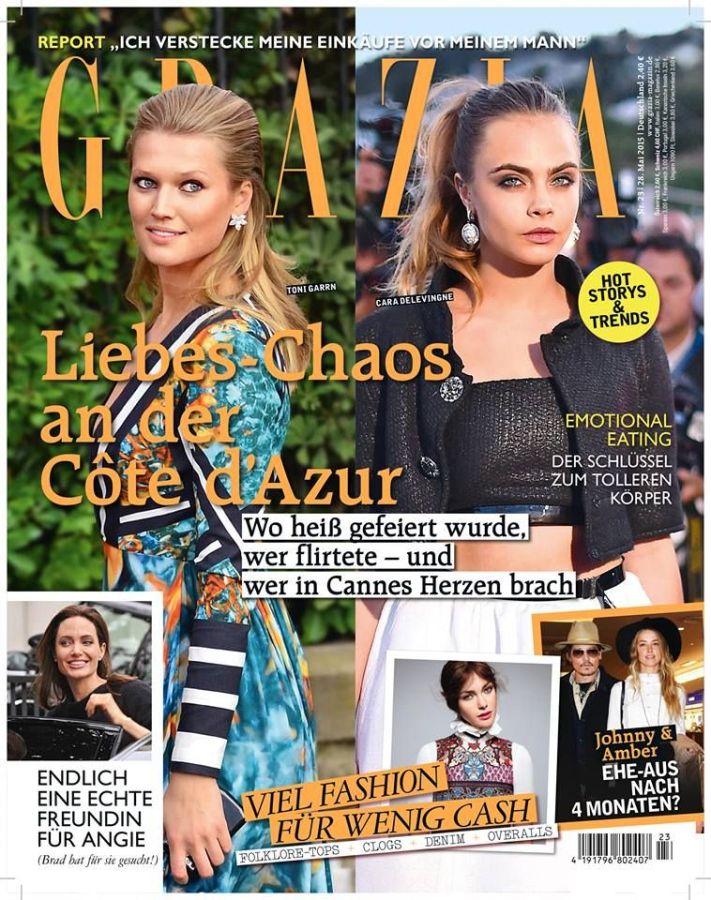 GRAZIA GERMANY magazine side cover 28 May 2015