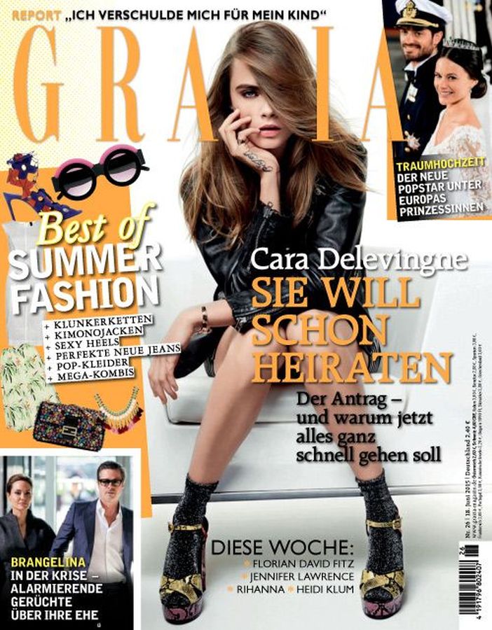 GRAZIA GERMANY magazine side cover 18 June 2015