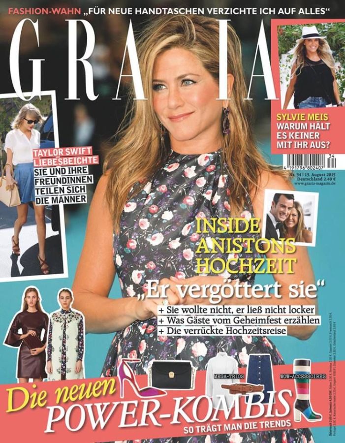 GRAZIA GERMANY magazine side cover 13 August 2015