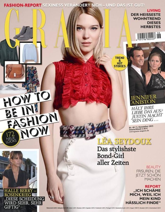 GRAZIA GERMANY magazine side cover 5 November 2015