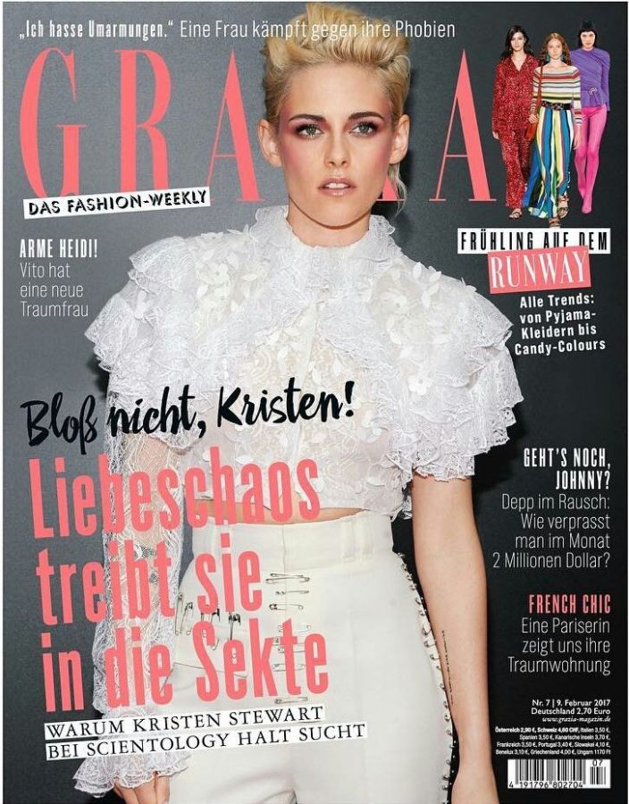 GRAZIA GERMANY magazine side cover 9 February 2017