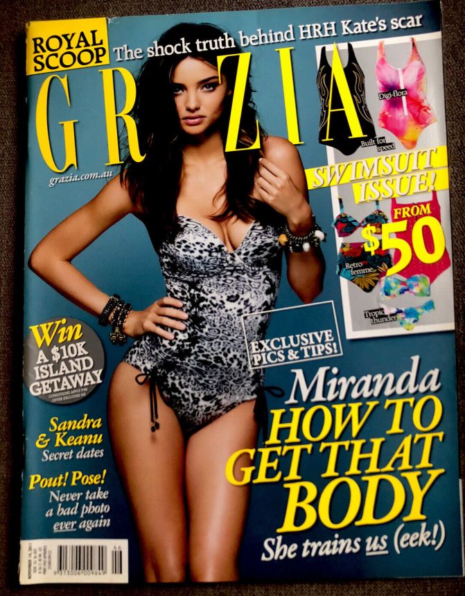 GRAZIA AUSTRALIA magazine side cover  November 2011
