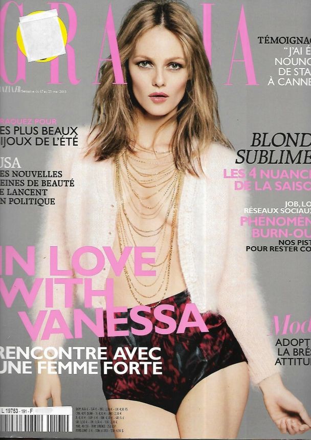 GRAZIA FRANCE magazine side cover Issue 191 17 May 2013