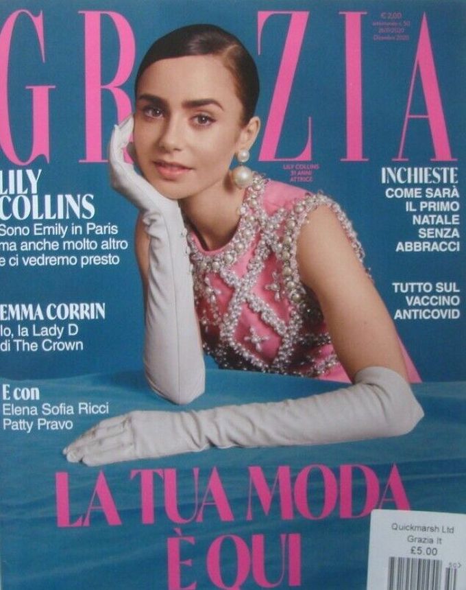 GRAZIA ITALY magazine side cover 20 December 2020