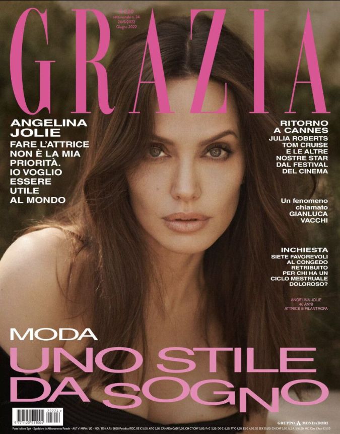 GRAZIA ITALY magazine side cover 26 May 2022