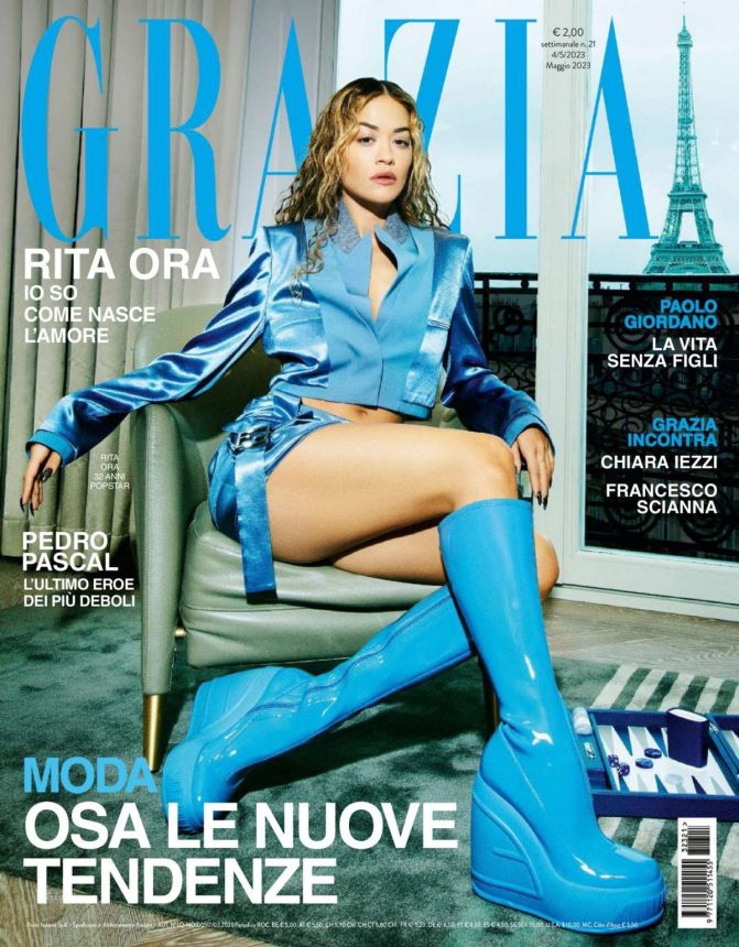 GRAZIA ITALY magazine side cover 4 May 2023