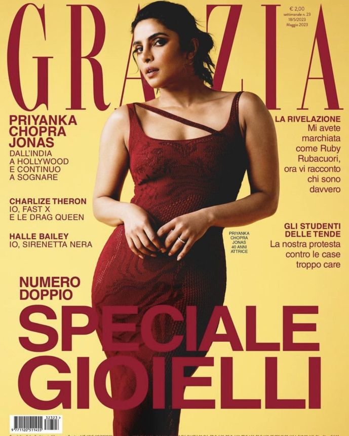 GRAZIA ITALY magazine side cover 18 May 2023