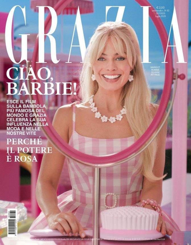 GRAZIA ITALY magazine side cover 13 July 2023
