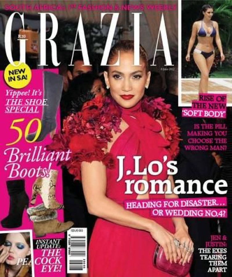 GRAZIA SOUTH AFRICA magazine side cover 6 June 2012