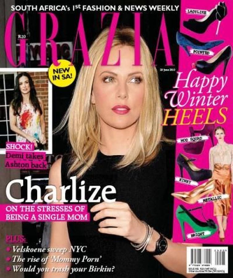 GRAZIA SOUTH AFRICA magazine side cover 20 June 2012