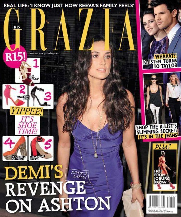 GRAZIA SOUTH AFRICA magazine side cover 20 March 2013