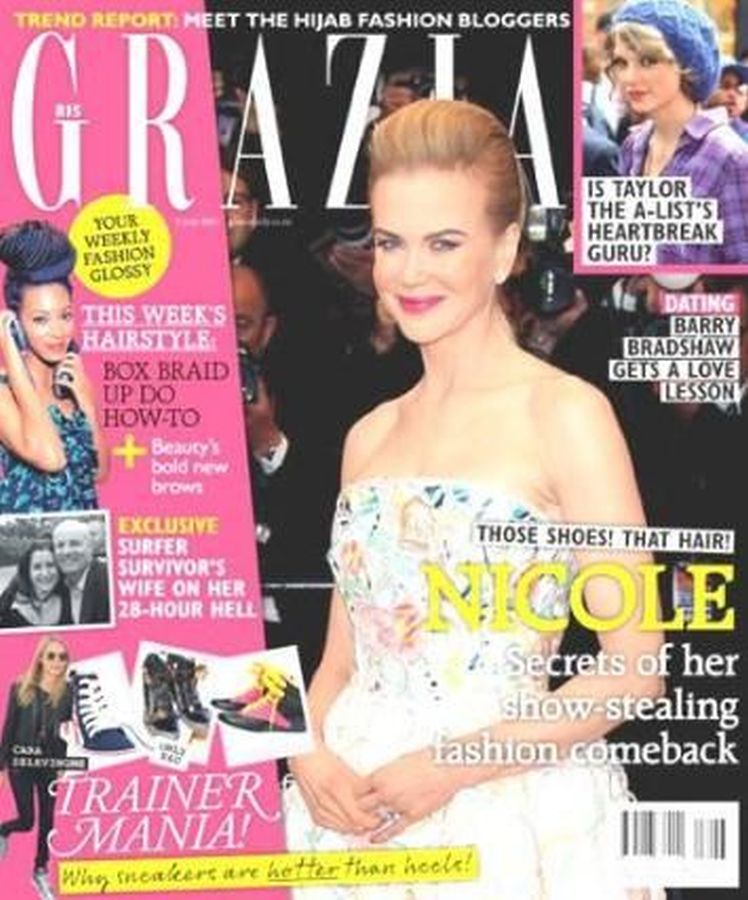 GRAZIA SOUTH AFRICA magazine side cover 31 May 2013