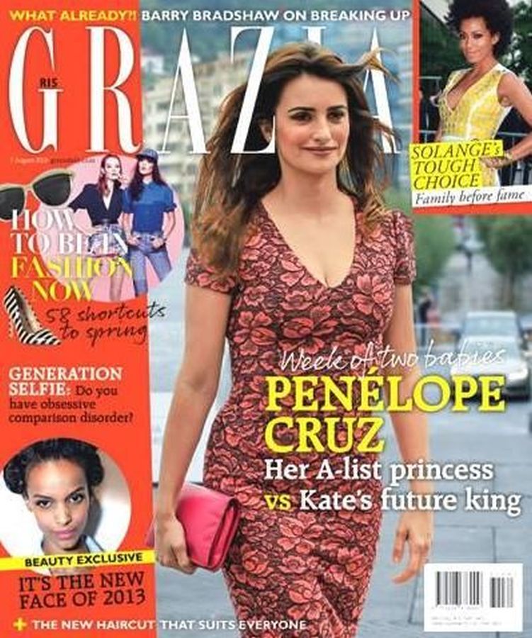 GRAZIA SOUTH AFRICA magazine side cover 7 August 2013