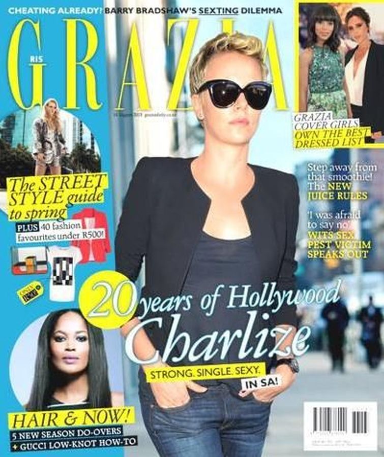 GRAZIA SOUTH AFRICA magazine side cover 14 August 2013