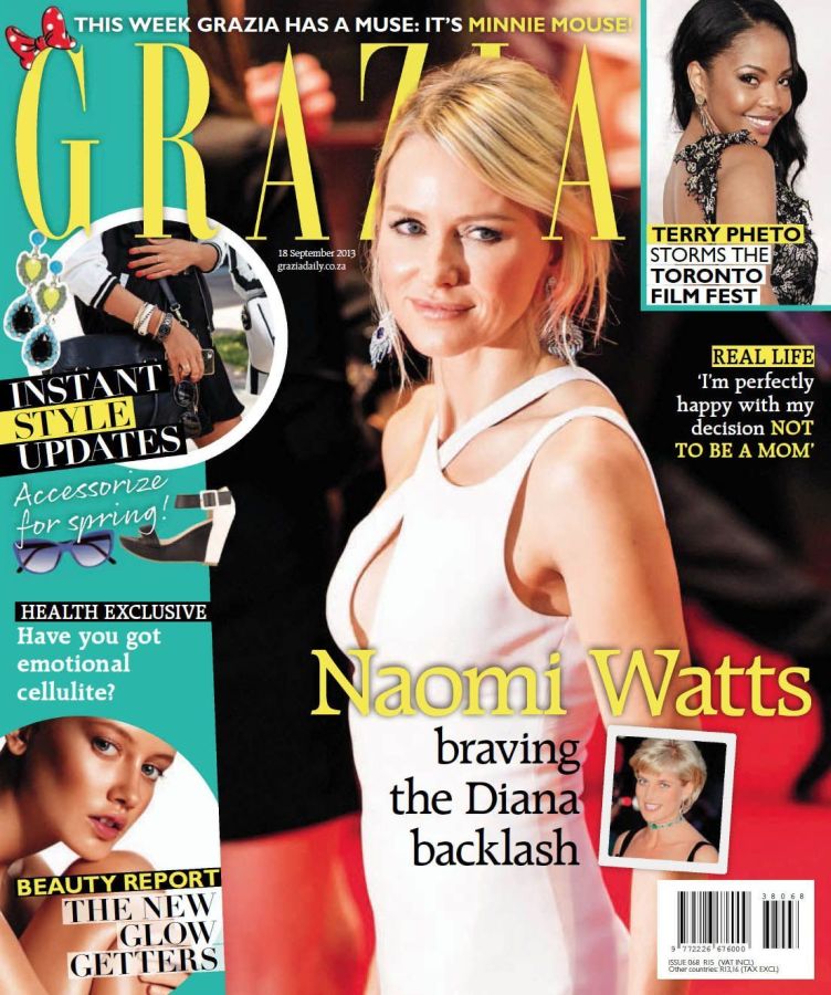GRAZIA SOUTH AFRICA magazine side cover 18 September 2013