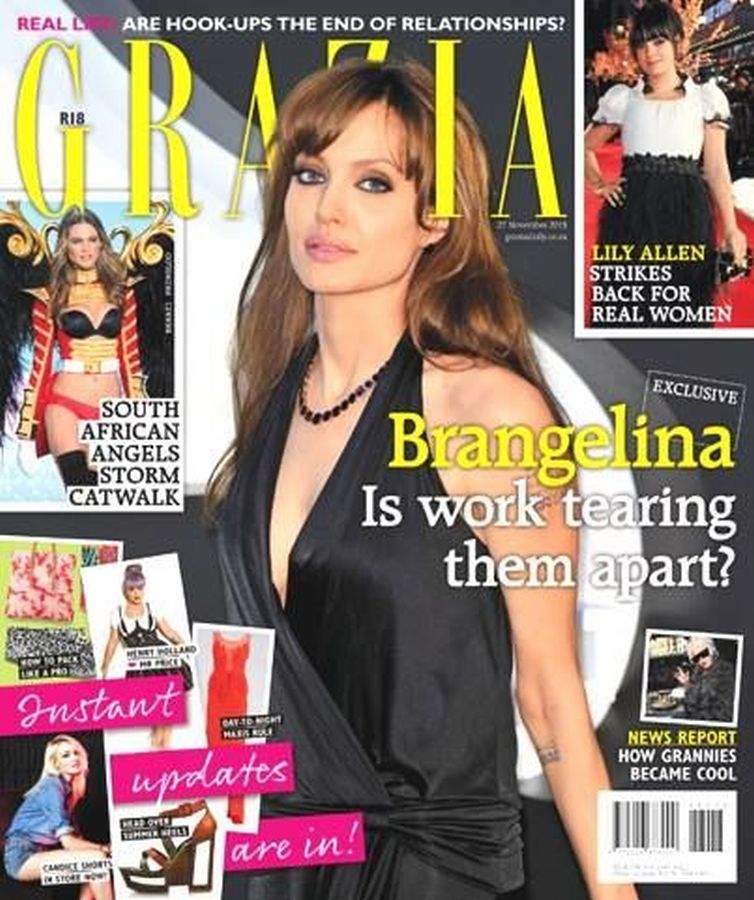 GRAZIA SOUTH AFRICA magazine side cover 27 November 2013