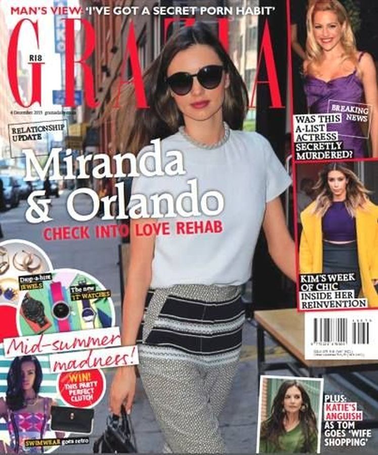 GRAZIA SOUTH AFRICA magazine side cover 4 December 2013