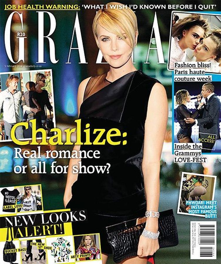 GRAZIA SOUTH AFRICA magazine side cover 5 February 2014