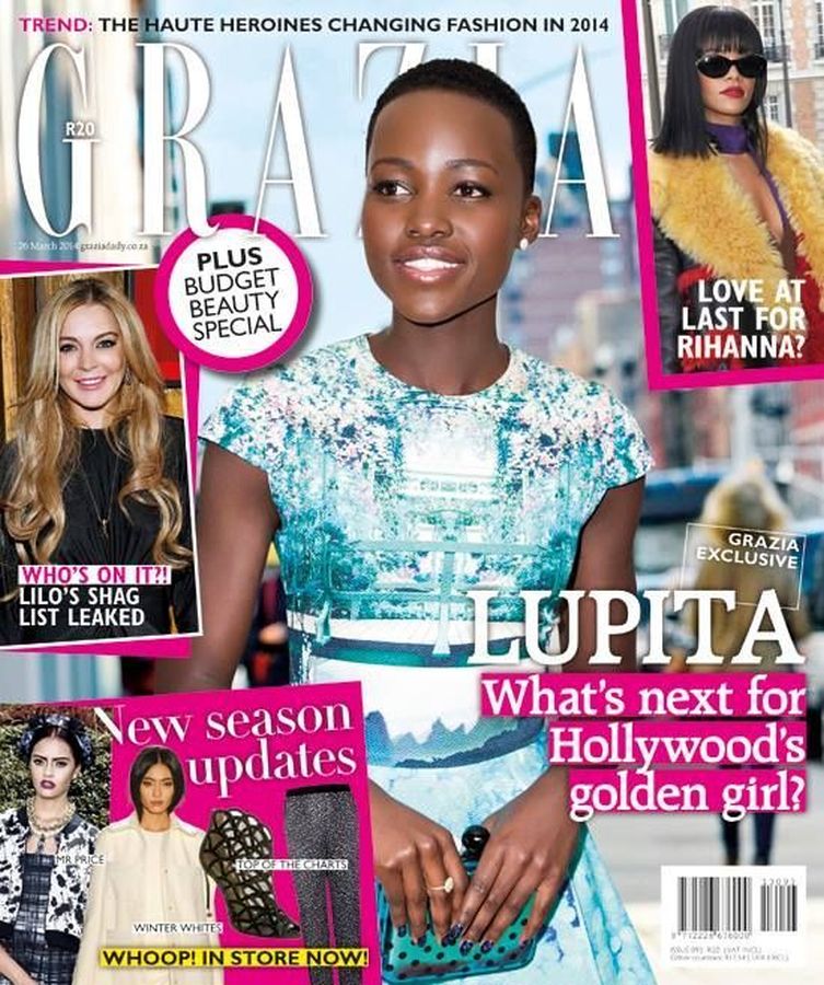 GRAZIA SOUTH AFRICA magazine side cover 26 March 2014