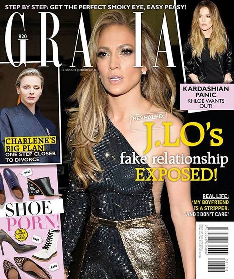 GRAZIA SOUTH AFRICA magazine side cover 11 June 2014
