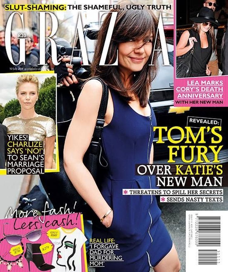 GRAZIA SOUTH AFRICA magazine side cover 30 July 2014