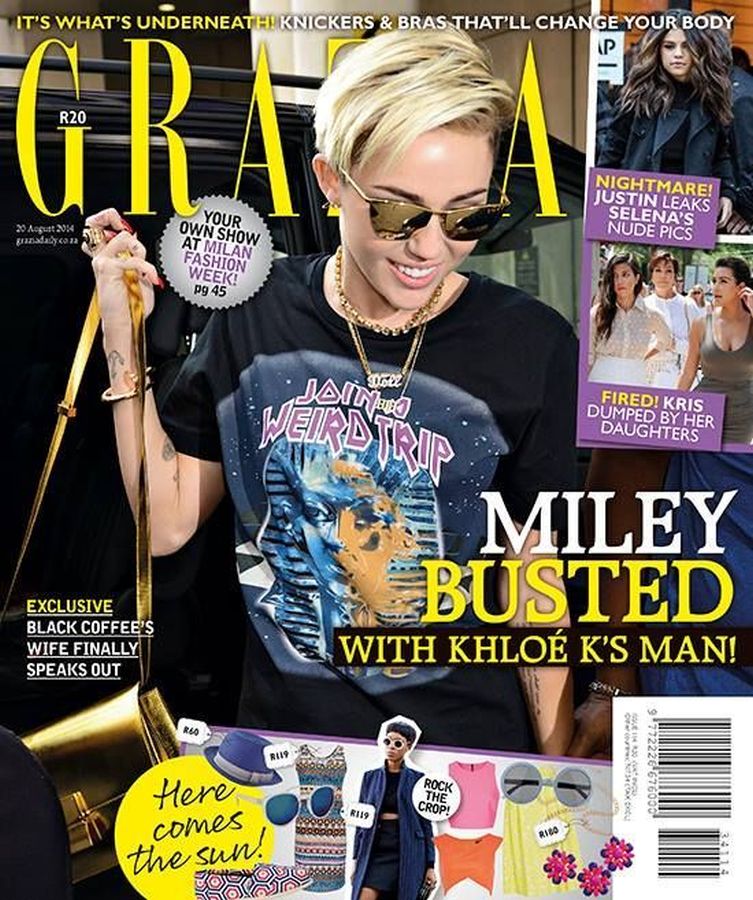 GRAZIA SOUTH AFRICA magazine side cover 20 August 2014