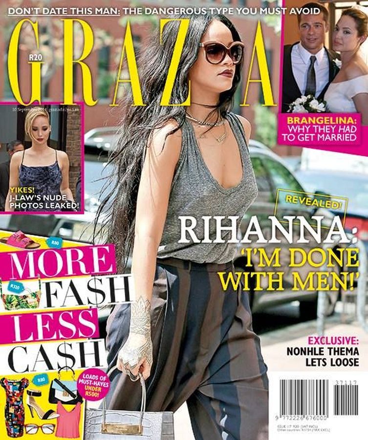 GRAZIA SOUTH AFRICA magazine side cover 10 September 2014