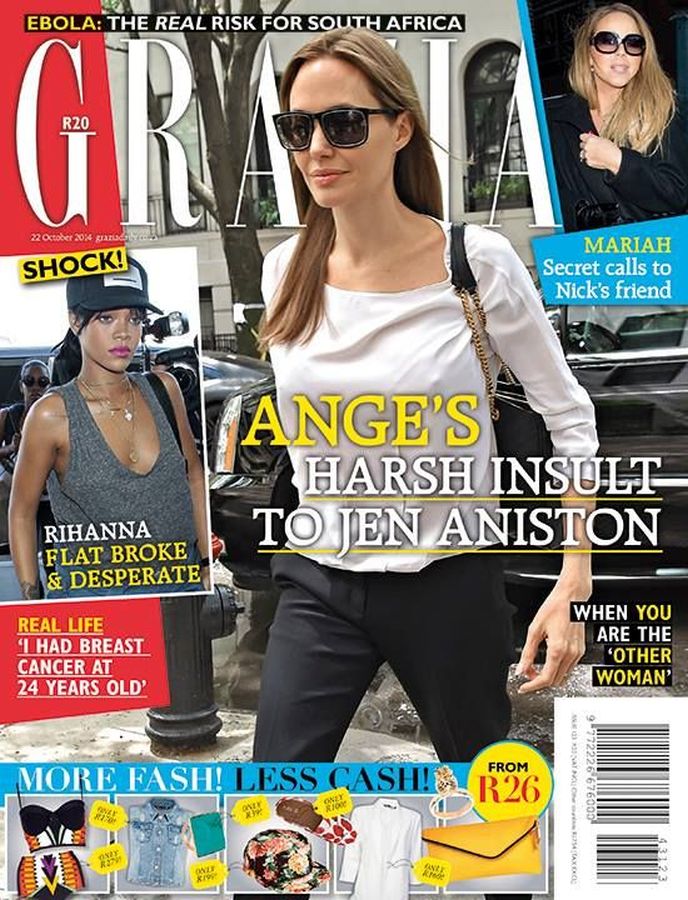 GRAZIA SOUTH AFRICA magazine side cover 22 October 2014