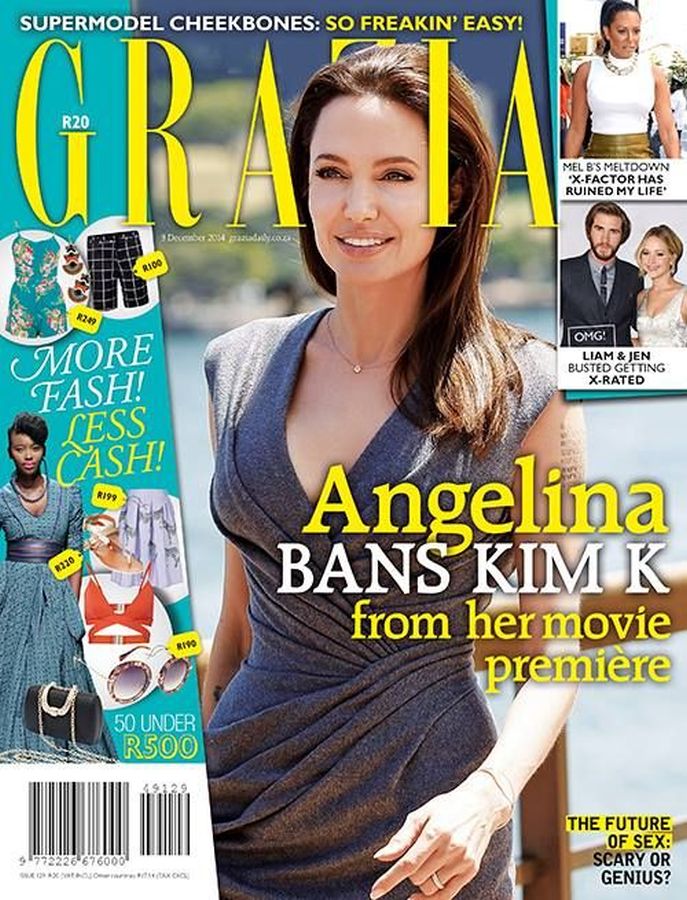 GRAZIA SOUTH AFRICA magazine side cover 3 December 2014