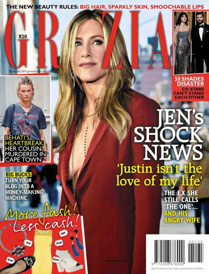 GRAZIA SOUTH AFRICA magazine side cover 28 January 2015