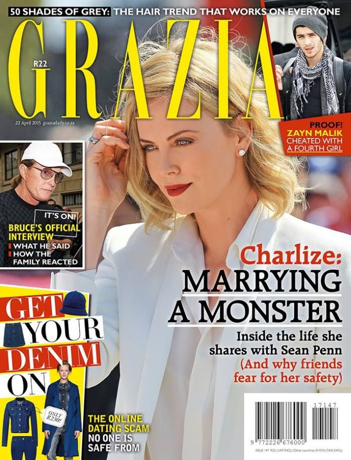 GRAZIA SOUTH AFRICA magazine side cover 22 April 2015