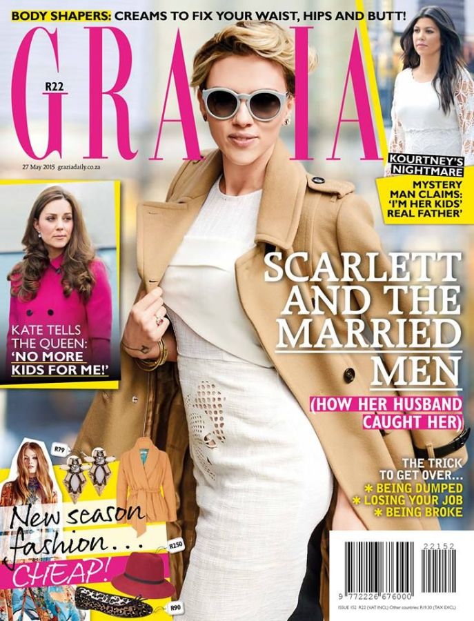 GRAZIA SOUTH AFRICA magazine side cover 27 May 2015