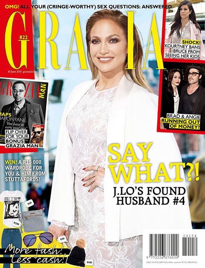 GRAZIA SOUTH AFRICA magazine side cover 10 June 2015
