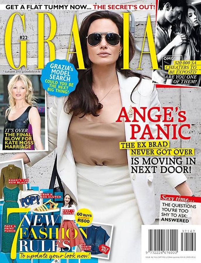 GRAZIA SOUTH AFRICA magazine side cover 5 August 2015