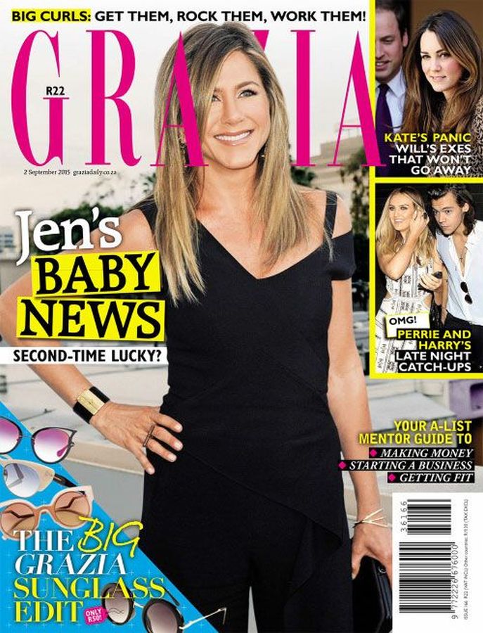GRAZIA SOUTH AFRICA magazine side cover 2 September 2015