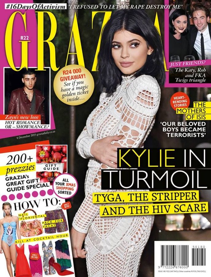 GRAZIA SOUTH AFRICA magazine side cover 9 December 2015