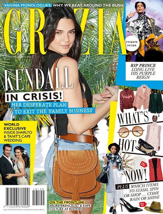 GRAZIA SOUTH AFRICA magazine side cover 4 May 2016